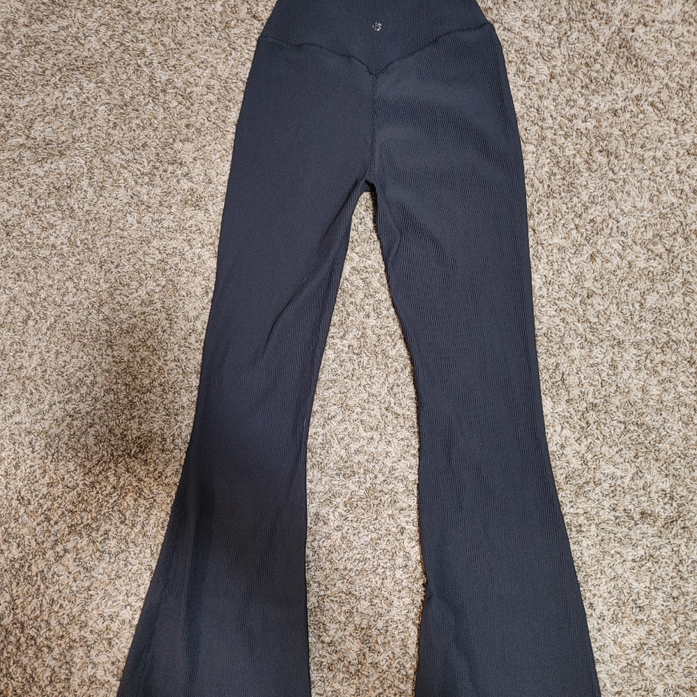 BuffBunny Material Girl Ribbed Flare Pants